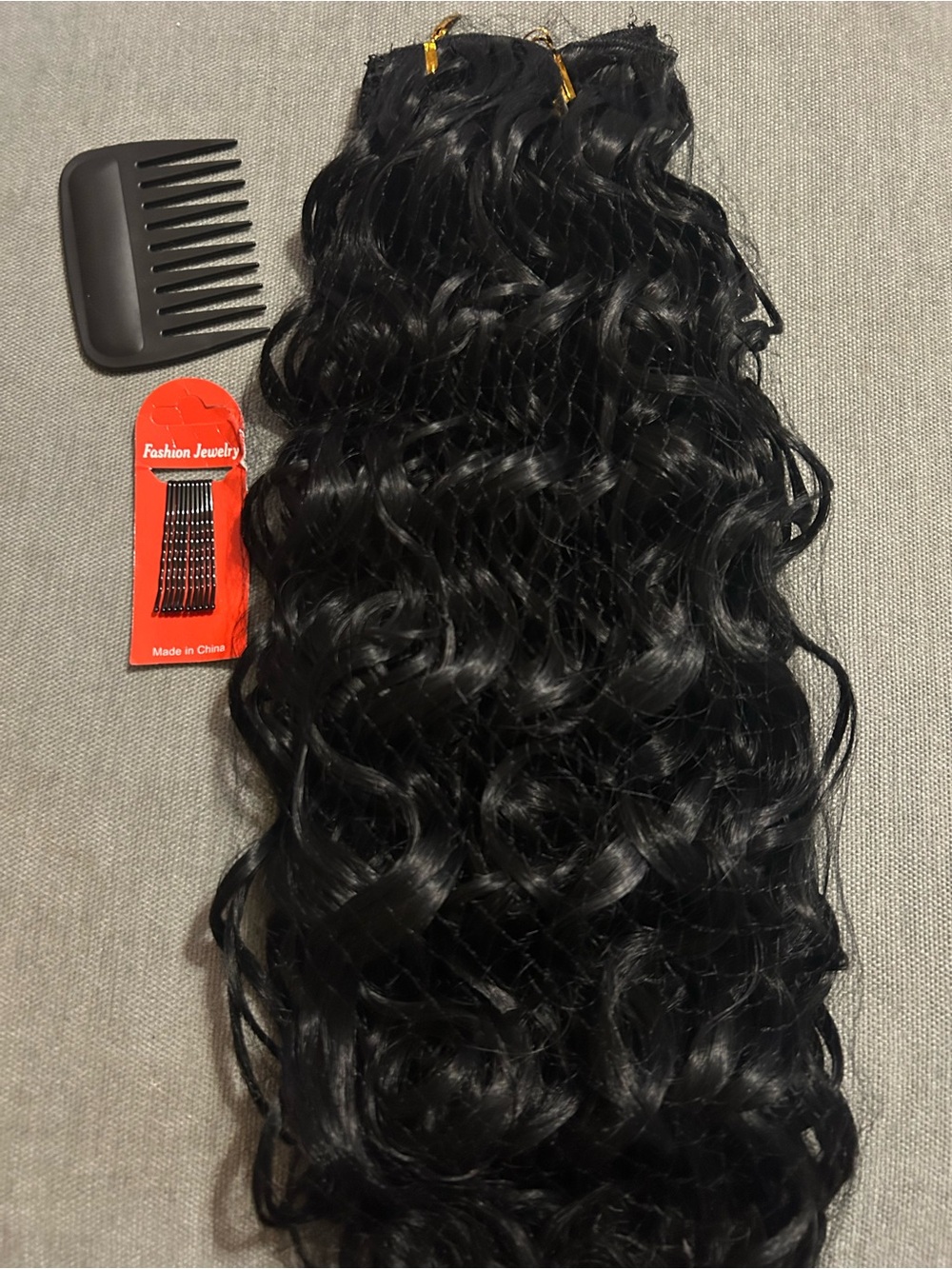 Wavy Clip-In Hair Extensions - Black